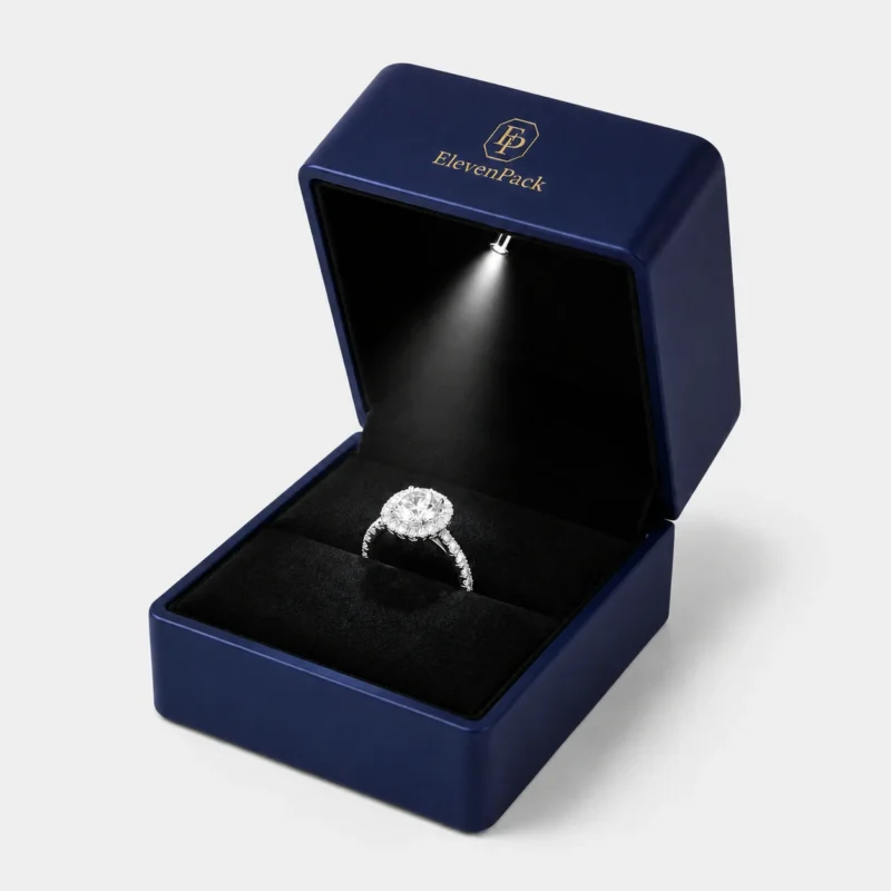 custom five color with led light luxury ring box jewelry box 5 - JB-BM-10-P5 product image 5