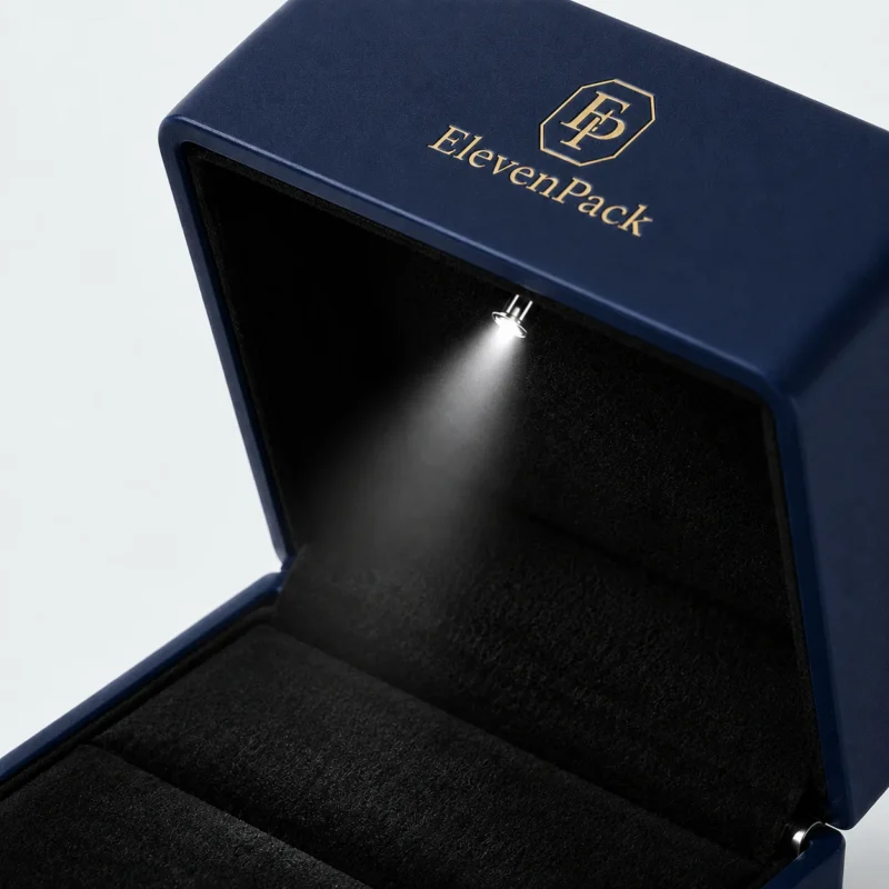 custom five color with led light luxury ring box jewelry box 6 - JB-BM-10-P5 product image 6