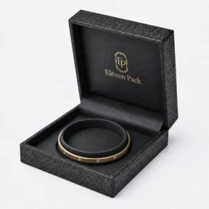 custom dark gray art paper bangle box