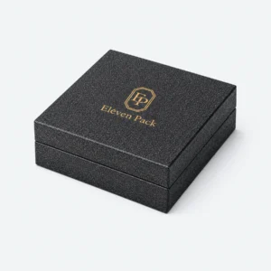 Custom Dark Gray Art Paper Hinged Bangle Box