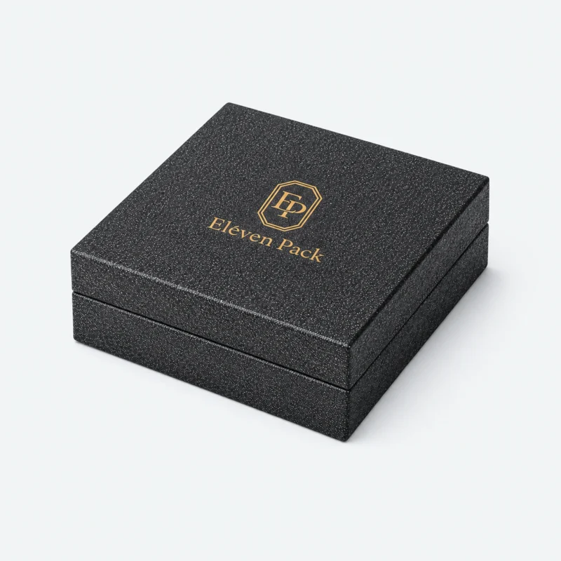 Custom Dark Gray Art Paper Hinged Bangle Box