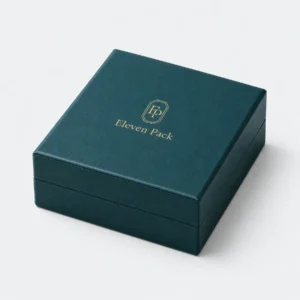Dark Green Pu Leather Bangle Box Closed