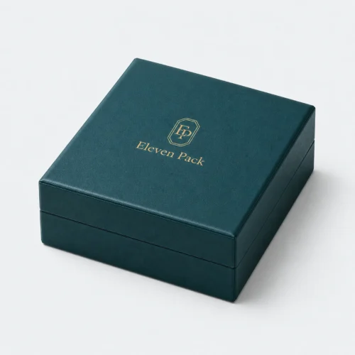 Dark Green Pu Leather Bangle Box Closed