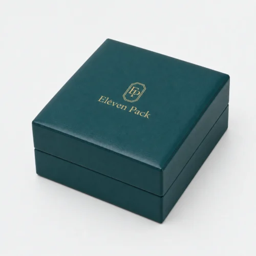 Emerald Green Pu Leather Bangle Box Closed
