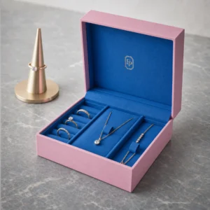 Custom Pink Paper Drawer Jewelry Organizer Box
