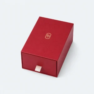 custom-red-art-paper-drawer-watch-box-image-02-closed Custom Luxury Red Art Paper Drawer Watch Box