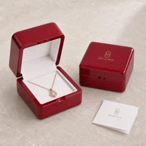 custom-red-wooden-hinged-jewelry-box-image-06-packaging-system-scene Custom Luxury Red Wooden Hinged Jewelry Box