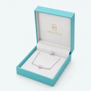 Tiffany Blue Paper Necklace Box Main Open