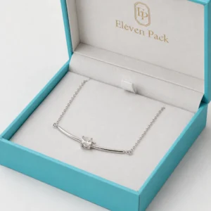 Tiffany Blue Paper Necklace Box Necklace Insert Detail