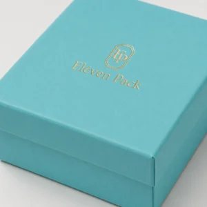 Tiffany Blue Paper Necklace Box Paper Closure Detail
