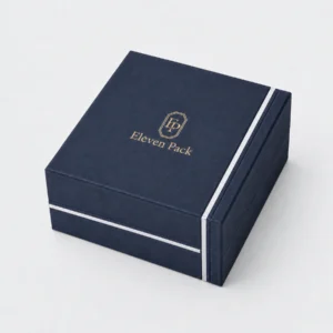 Custom Two Tone Paper Hinged Jewelry Box