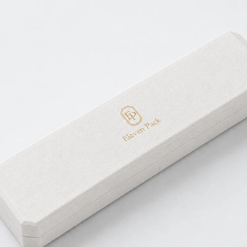 Custom White Art Paper Flip Top Bracelet Box
