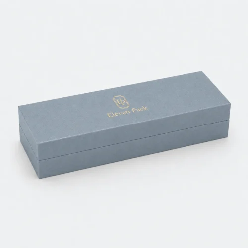 Custom Multicolor Paper Hinged Bracelet Box - closed product view