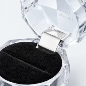 Clear Acrylic Luxury Ring Gift Box - material or structure detail - GB-BM-01-P1 Clear Acrylic Luxury Ring Gift Box - material or structure detail - GB-BM-01-P1