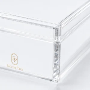 Clear Acrylic Square Gift Box - material or structure detail - GB-BM-01-P4