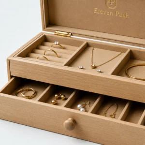 Rigid Paperboard Drawer Jewelry Organizer - material or structure detail - GB-BM-02-P10