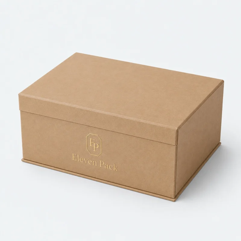 Corrugated Paper Multi-Compartment Custom Beverage Gift Box - closed product view - GB-BM-02-P11 Corrugated Paper Multi-Compartment Custom Beverage Gift Box - closed product view - GB-BM-02-P11