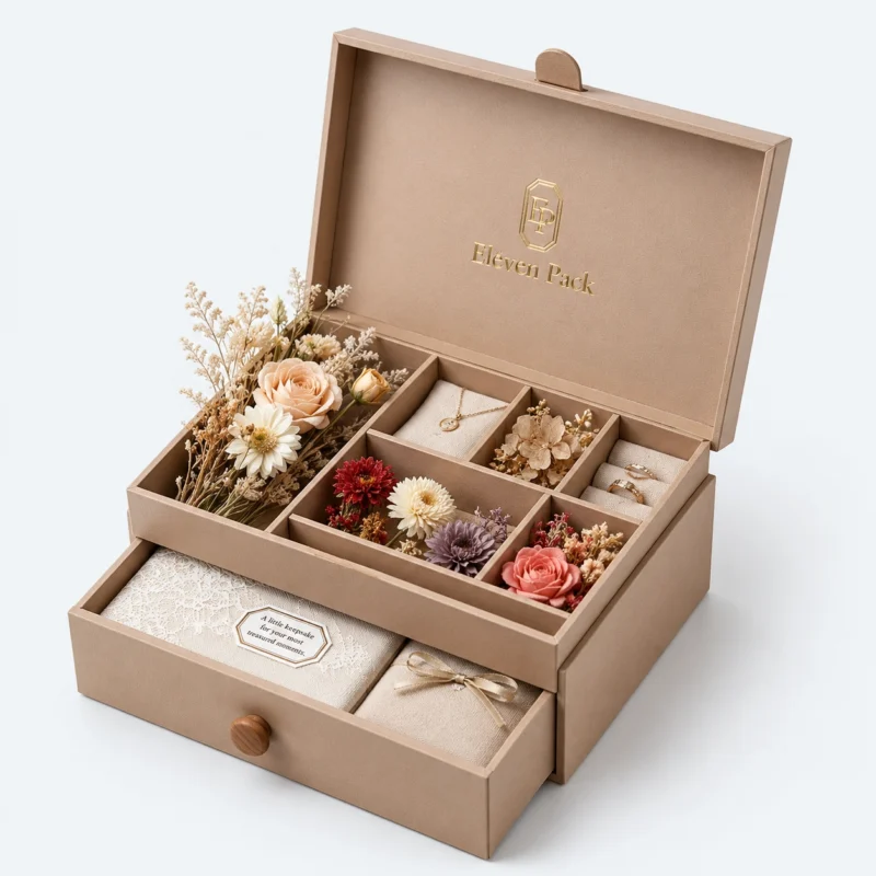 Rigid Paperboard Luxury Gift Box - open product view - GB-BM-02-P13 Rigid Paperboard Luxury Gift Box - open product view - GB-BM-02-P13