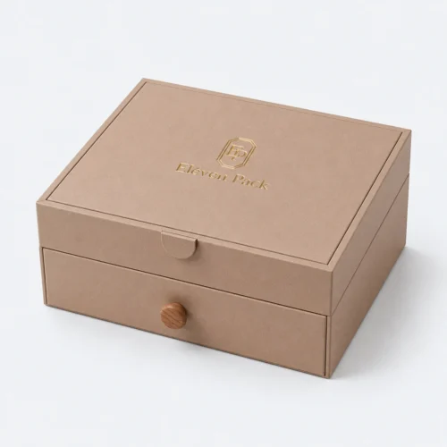 Rigid Paperboard Luxury Gift Box - closed product view - GB-BM-02-P13
