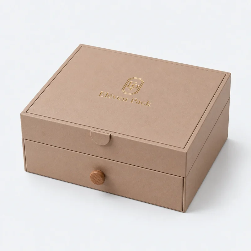 Rigid Paperboard Luxury Gift Box - closed product view - GB-BM-02-P13 Rigid Paperboard Luxury Gift Box - closed product view - GB-BM-02-P13