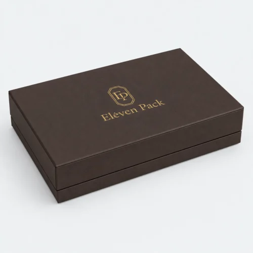 Colorful Paper Square Chocolate Gift Box - closed product view - GB-BM-02-P14