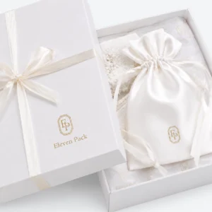 Art Paper Ribbon Bow Wedding Dress Storage Box - material or structure detail - GB-BM-02-P19
