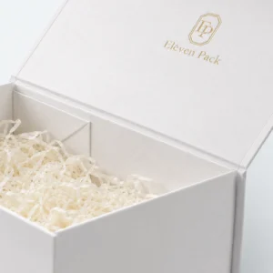 White Paper Magnetic Closure Flip-Top Retail Wine Gift Box - material or structure detail - GB-BM-02-P2 White Paper Magnetic Closure Flip-Top Retail Wine Gift Box - material or structure detail - GB-BM-02-P2