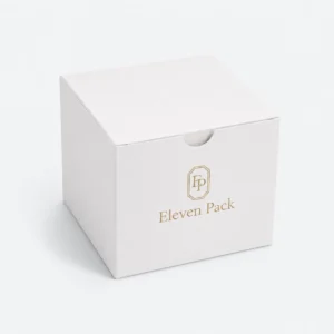 White Paper Gift Box - closed product view - GB-BM-02-P21 White Paper Gift Box - closed product view - GB-BM-02-P21