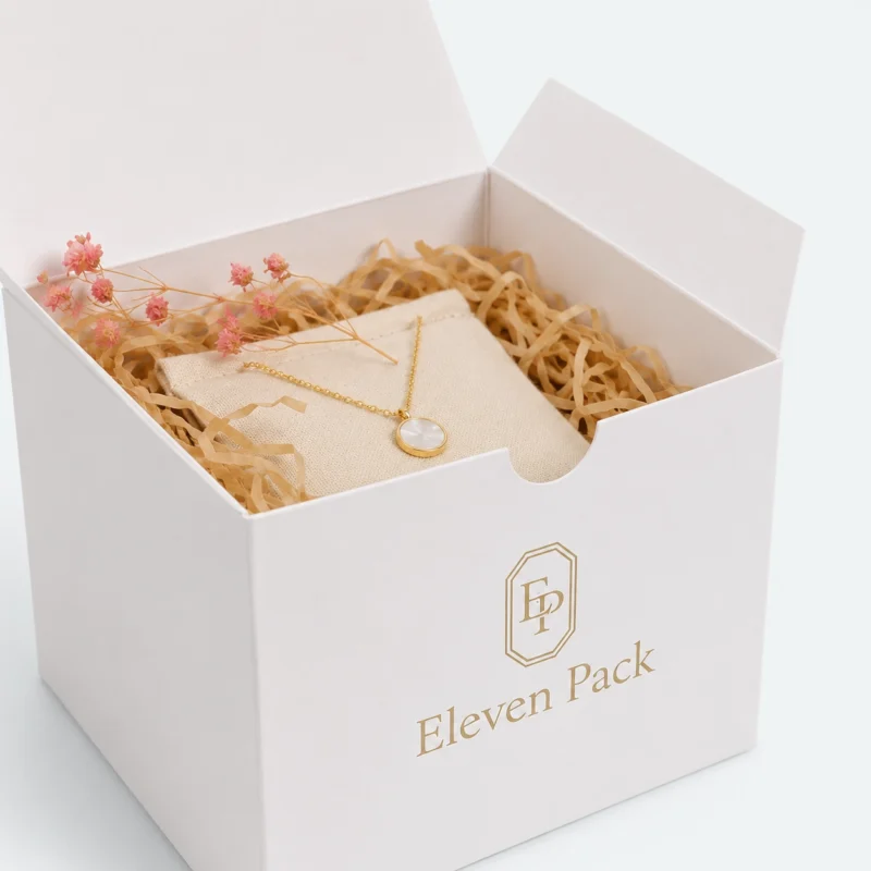 White Paper Gift Box - material or structure detail - GB-BM-02-P21 White Paper Gift Box - material or structure detail - GB-BM-02-P21