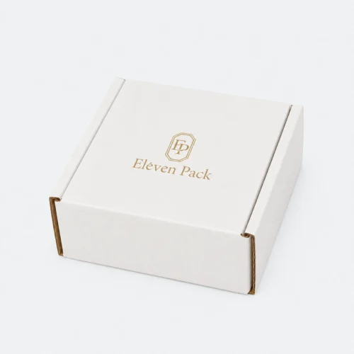 White Cardboard Gift Box - open product view - GB-BM-02-P27