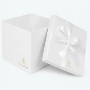 White Large White With Lid Cardboard Gift Box - open product view - GB-BM-02-P28 White Large White With Lid Cardboard Gift Box - open product view - GB-BM-02-P28