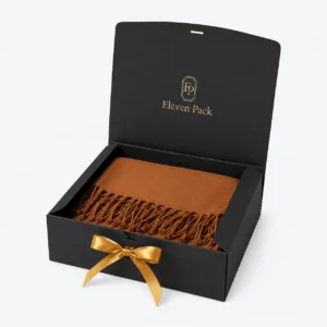 Black With Lid Retail Cardboard Jewelry Gift Box - open product view - GB-BM-02-P32