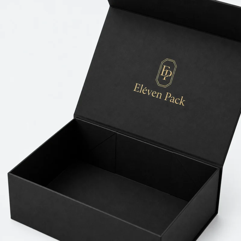 Black Matte Cardboard Gift Box - material or structure detail - GB-BM-02-P33