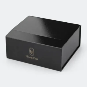Black Cardboard Gift Box - closed product view - GB-BM-02-P34