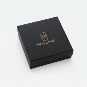 Black Paper Lid and Base Jewelry Gift Box - closed product view - GB-BM-02-P36