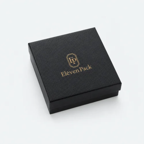 Black Paper Lid and Base Jewelry Gift Box - closed product view - GB-BM-02-P36