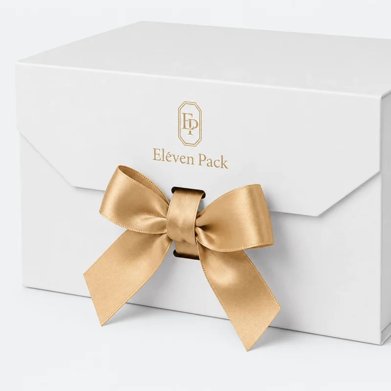 White Ribbon Bow Elegant Cardboard Gift Box - material or structure detail - GB-BM-02-P41 White Ribbon Bow Elegant Cardboard Gift Box - material or structure detail - GB-BM-02-P41