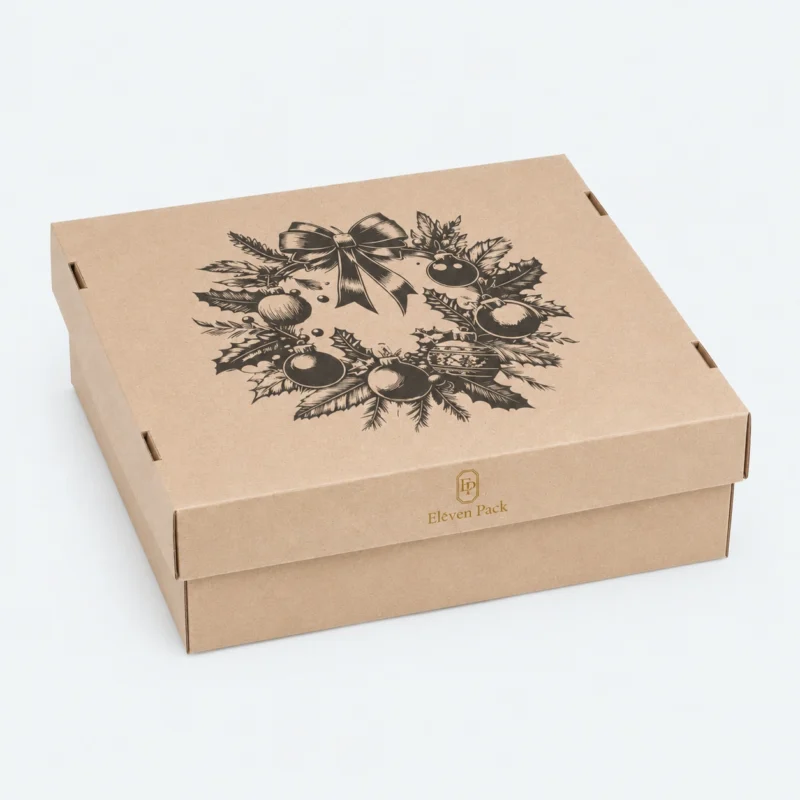 Protective Holiday Cardboard Storage Box - closed product view - GB-BM-02-P44
