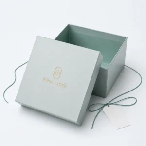 Blue Paper Premium Minimalist Gift Box - open product view - GB-BM-02-P47