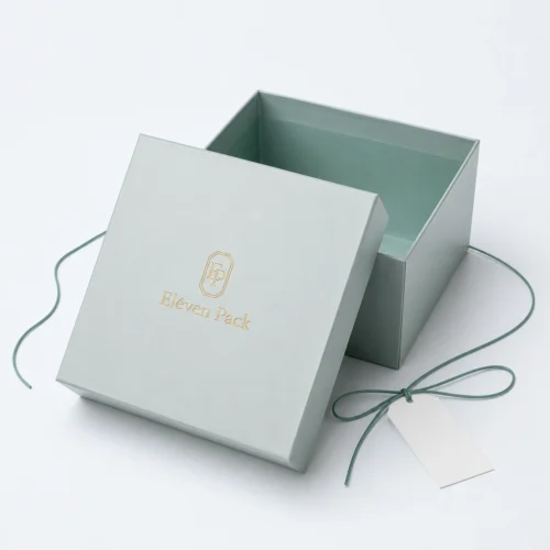 Blue Paper Premium Minimalist Gift Box - open product view - GB-BM-02-P47 Blue Paper Premium Minimalist Gift Box - open product view - GB-BM-02-P47