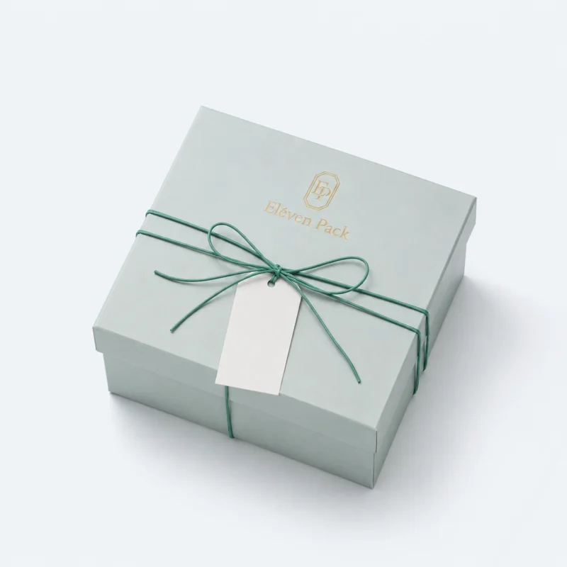 Blue Paper Premium Minimalist Gift Box - closed product view - GB-BM-02-P47