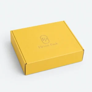 Yellow Cardboard Double-Layer Gift Box - closed product view - GB-BM-02-P48