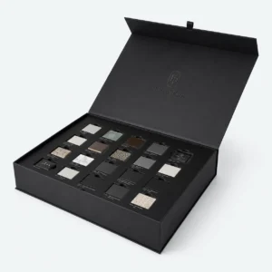 Black Paper Multifunctional Multi-Layer Luxury Gift Box - open product view - GB-BM-02-P5 Black Paper Multifunctional Multi-Layer Luxury Gift Box - open product view - GB-BM-02-P5