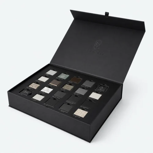 Black Paper Multifunctional Multi-Layer Luxury Gift Box - open product view - GB-BM-02-P5