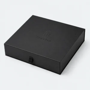 Black Paper Multifunctional Multi-Layer Luxury Gift Box - closed product view - GB-BM-02-P5 Black Paper Multifunctional Multi-Layer Luxury Gift Box - closed product view - GB-BM-02-P5