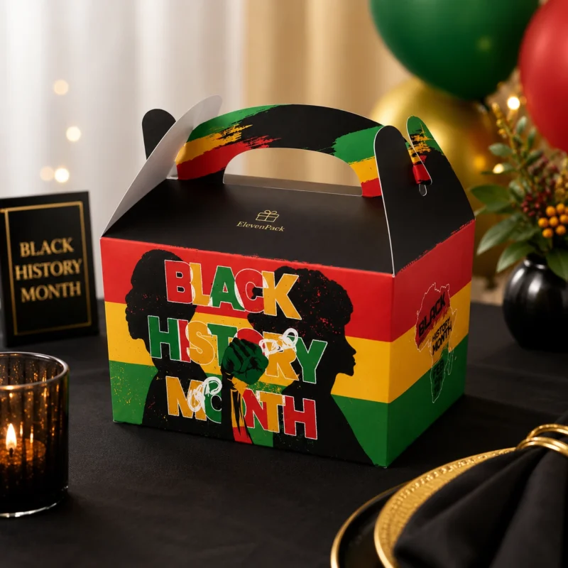 Colorful Cardboard Gift Box - closed product view - GB-BM-02-P51
