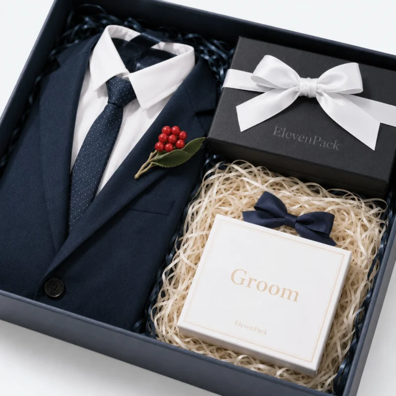 Custom Groomsmen Cardboard Gift Box - material or structure detail - GB-BM-02-P54 Custom Groomsmen Cardboard Gift Box - material or structure detail - GB-BM-02-P54