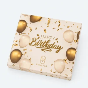 Multifunctional Birthday Cardboard Gift Box - closed product view - GB-BM-02-P56