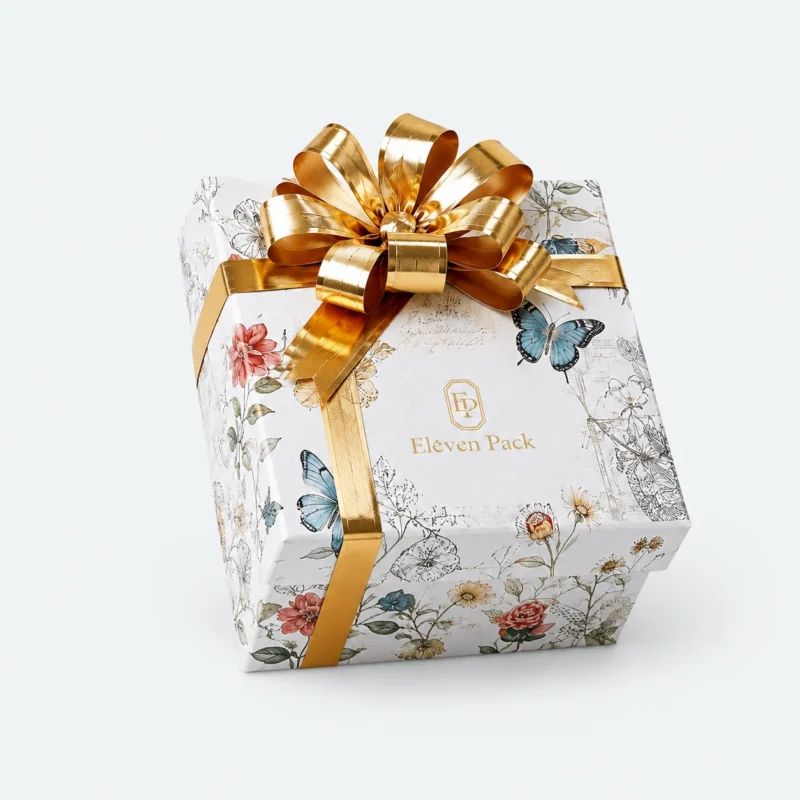 Multifunctional Christmas Cardboard Gift Box - closed product view - GB-BM-02-P58