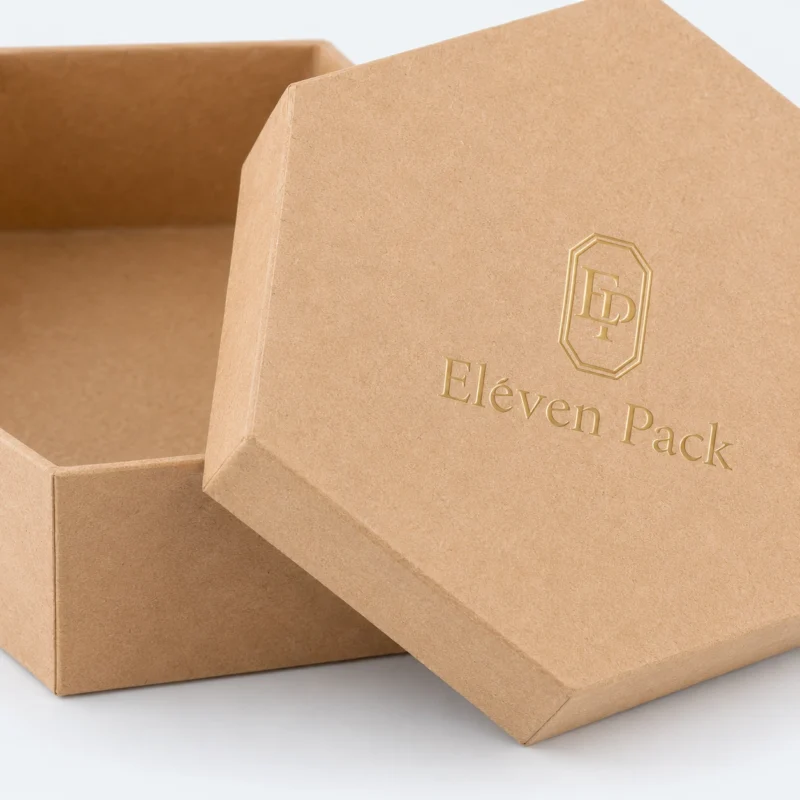 Paper Hexagon Minimalist Eco-Friendly Gift Box - material or structure detail - GB-BM-02-P62